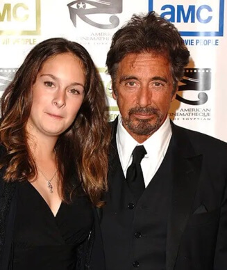 Julie Marie Pacino with her father, Al Pacino.